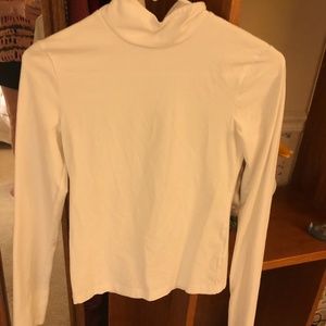 Acne Studios White Turtleneck Shirt, XS
